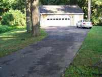 Before driveway sealant applied